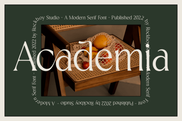 Academia: The Elegant Serif Typeface for Editorial Design
