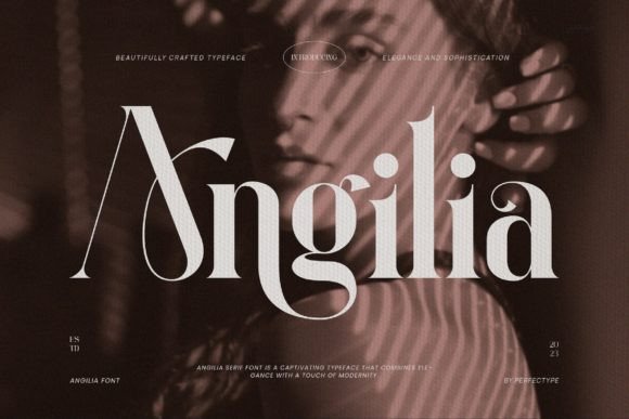 Angilia Typeface: Elevating Brand Identity with Elegant Serif Fonts
