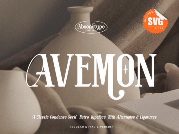 Avemon Font Review: Elevating Campaign Visuals with Classic Serif Style