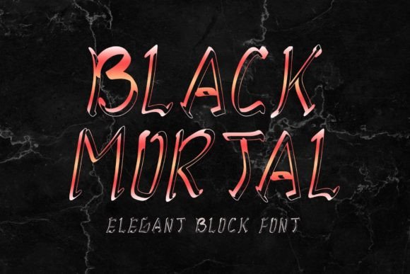 Black Mortal: A Bold Font for Creative Projects