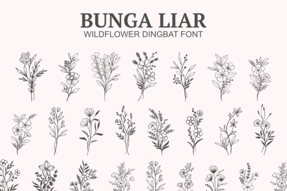 Bunga Liar: A Wildflower Typeface for Organic Branding
