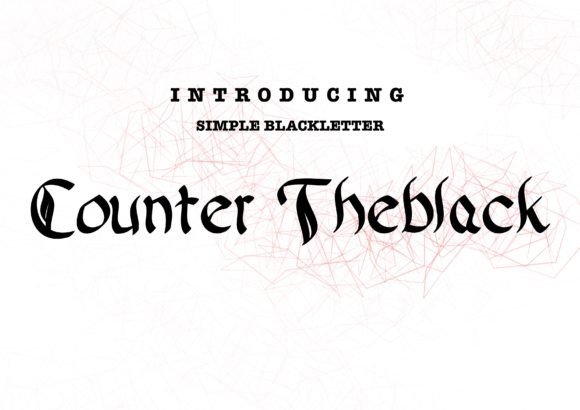 Counter Theblack: A Bold Blackletter Typeface for Modern Editors
