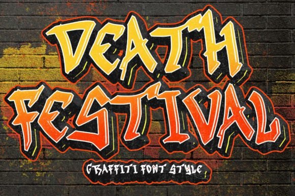 Death Festival Font for Web Design