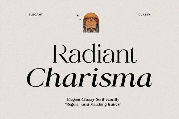 Elevating Web Design with the Radiant Charisma Typeface