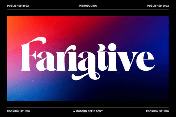 Fariative: A Serif Font for Creative Makers