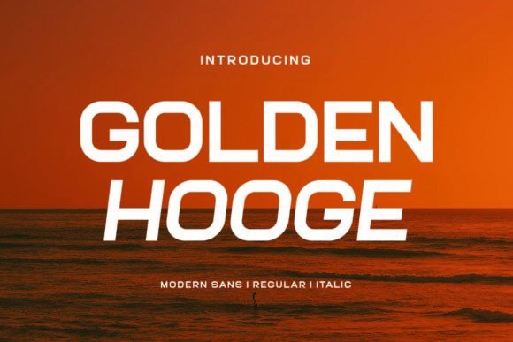Golden Hooge Font for Business