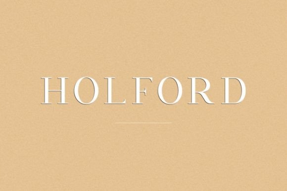 Holford: The Elegant Serif Font for Polished Branding