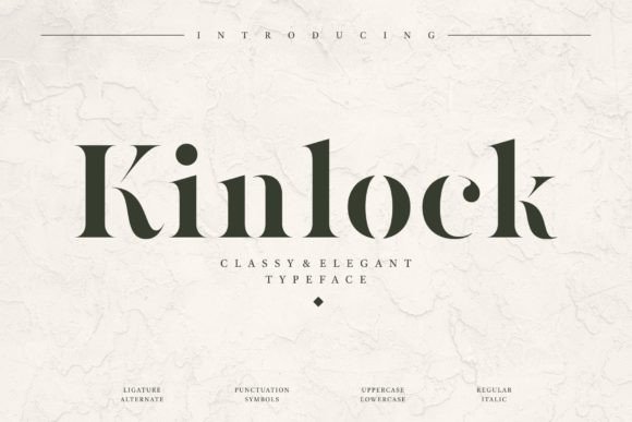 Kinlock: The Serif Font That Elevates Your Brand Identity