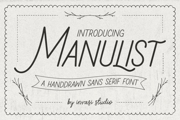 Manulist Font: Elegant Handwritten Style