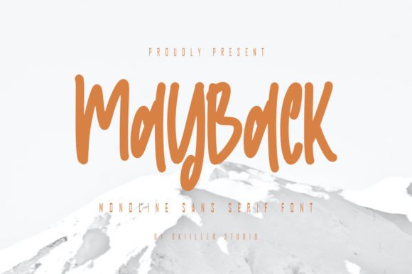 Mayback Font: Modern Typography for Crafters