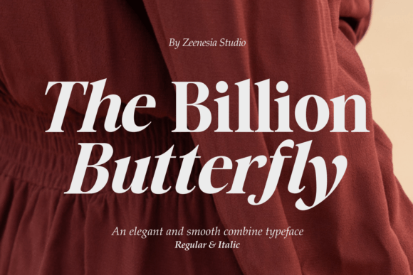The Billion Butterfly Font