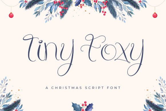 Tiny Foxy: A Festive Script Font for Handmade Creators