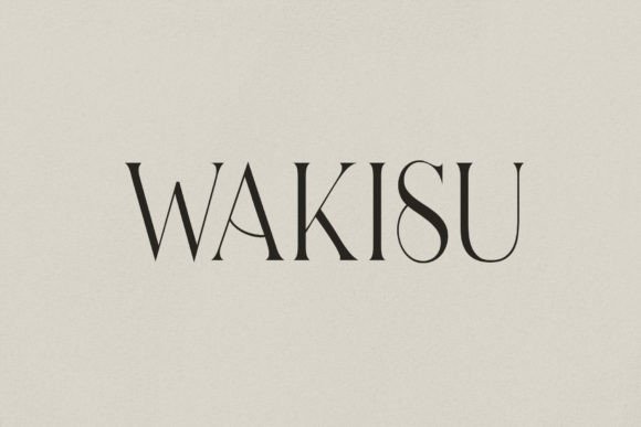 Wakisu: A Serif Font for Elegant Design